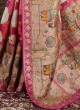 Banarasi Silk Traditional Multi And Rani Saree